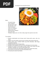 Download Cara Membuat Nasi Goreng Telur Spesialdocx by Sony BintangCom SN360657105 doc pdf