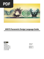 ANSYS Parametric Design Language Guide