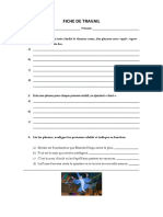 FICHE de TRAVAIL - Pronoms Relatifs