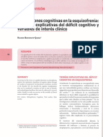 Esquizofrenia y Procesos Cognitivos PDF