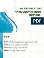 Management Des Approvisionnements Du Projet