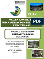 Plan de Recuperacion Ugel Bolognesi