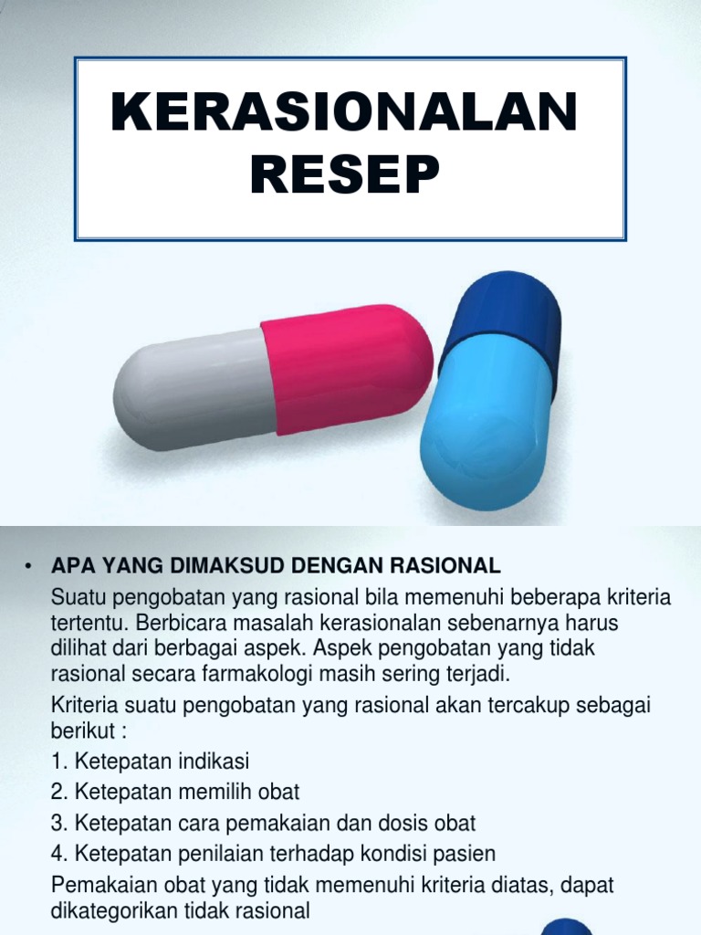 Kriteria Pengobatan Rasional Obat | PDF