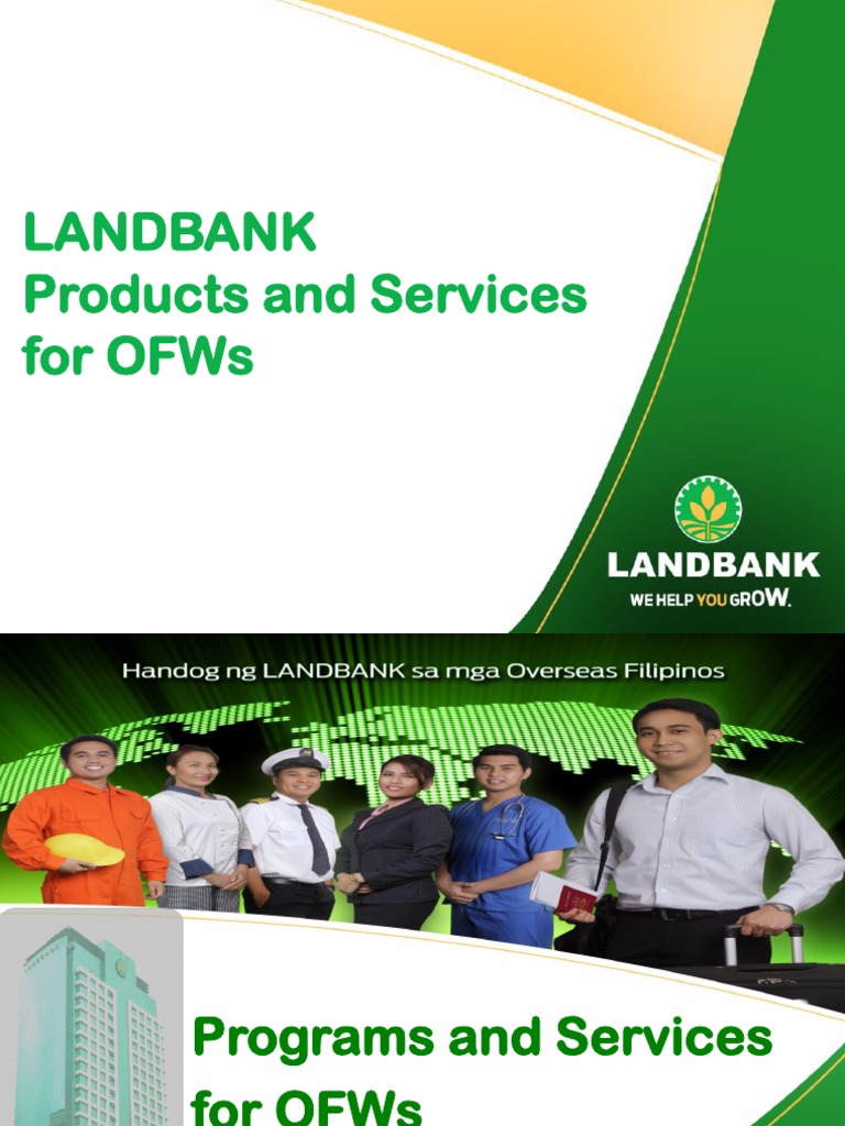 LANDBANK Services for OFWs | PDF | Bookkeeping | Remittance