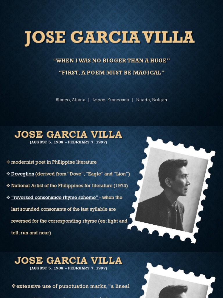 When I Was No Bigger Than A Huge and First A Poem Must Be Magical by