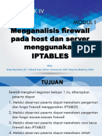 Kel IV - Modul I KP 1 Menganalisis Firewall Pada Host Dan Server Menggunakan IP Table