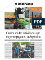 Ranking de salarios - Cuáles son las actividades que mejor se pagan en la Argentina