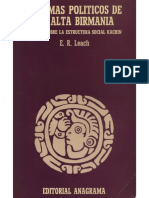 LEACH, Edmund R. (1996) Sistemas Políticos Da Alta Birmânia. São Paulo EDUSP.