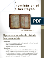 Historia Deuteronomista en El Libro de Los Reyes