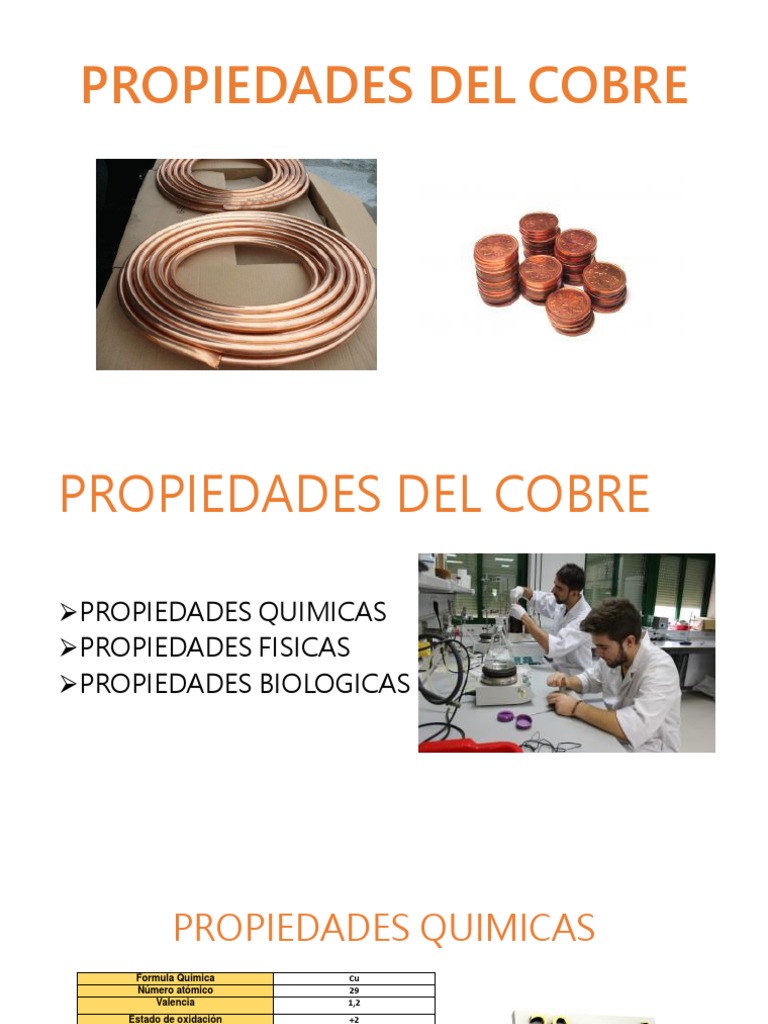 Propiedades Del Cobre PDF