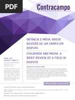 Infancia e Midia- Breve Revisão de Um Campo Em Disputa
