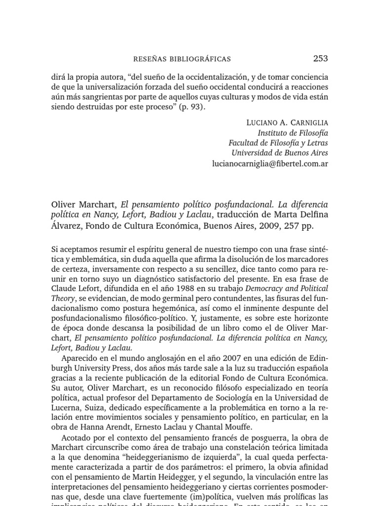 Oliver Marchart PDF Ontología Sociedad