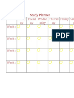 Month:: Study Planner