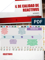 Control de CALIDAD de Reactivos