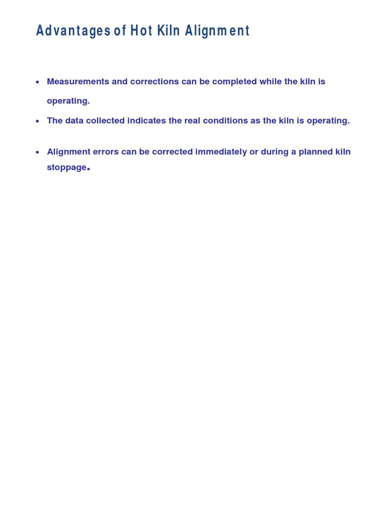 Benefits of Hot Kiln Alignment | PDF