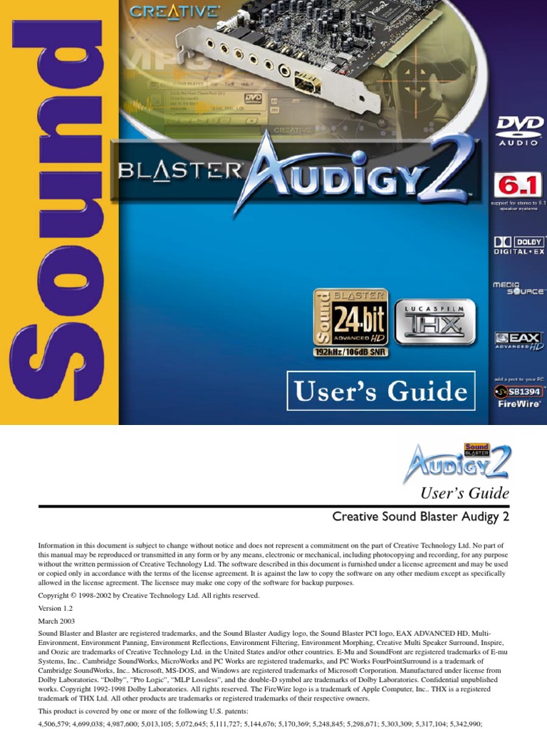 SB Audigy 2 Getting Started English PDF | PDF | Electrical Connector |  Digital Audio