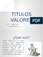 TITULOS VALORES