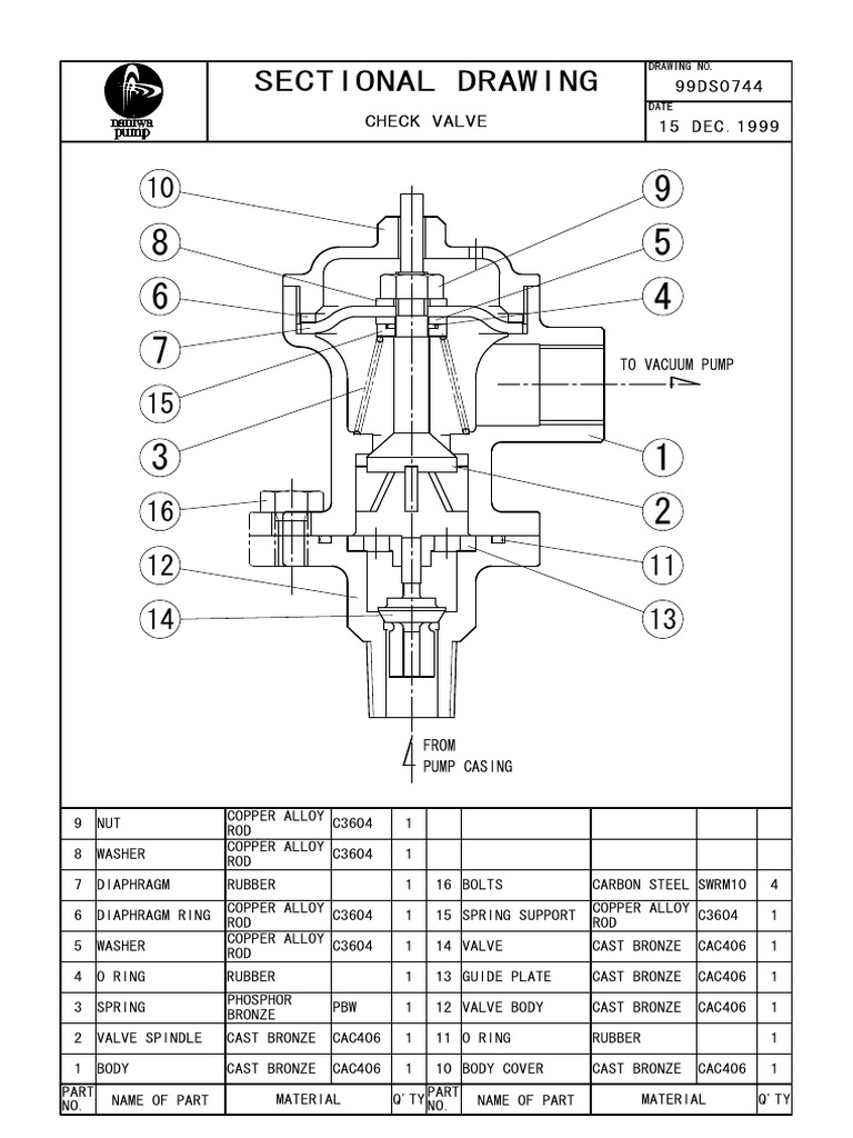 Check Valve | PDF | Bronze | Valve