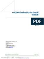 MP2800 Series Router Installation Manual