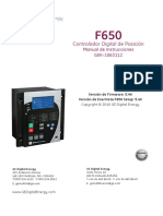 Manual de Instrucciones Del F650, GEK-106311Z Español