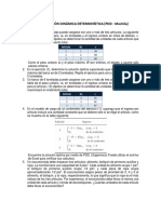 Programación Dinámica Determinística (PDD - Mochila)
