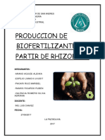 Produccion del rhizobium