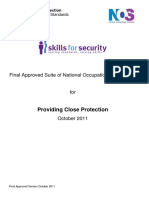 Final Approved Providing Close Protection NOS Full Suite October 2011