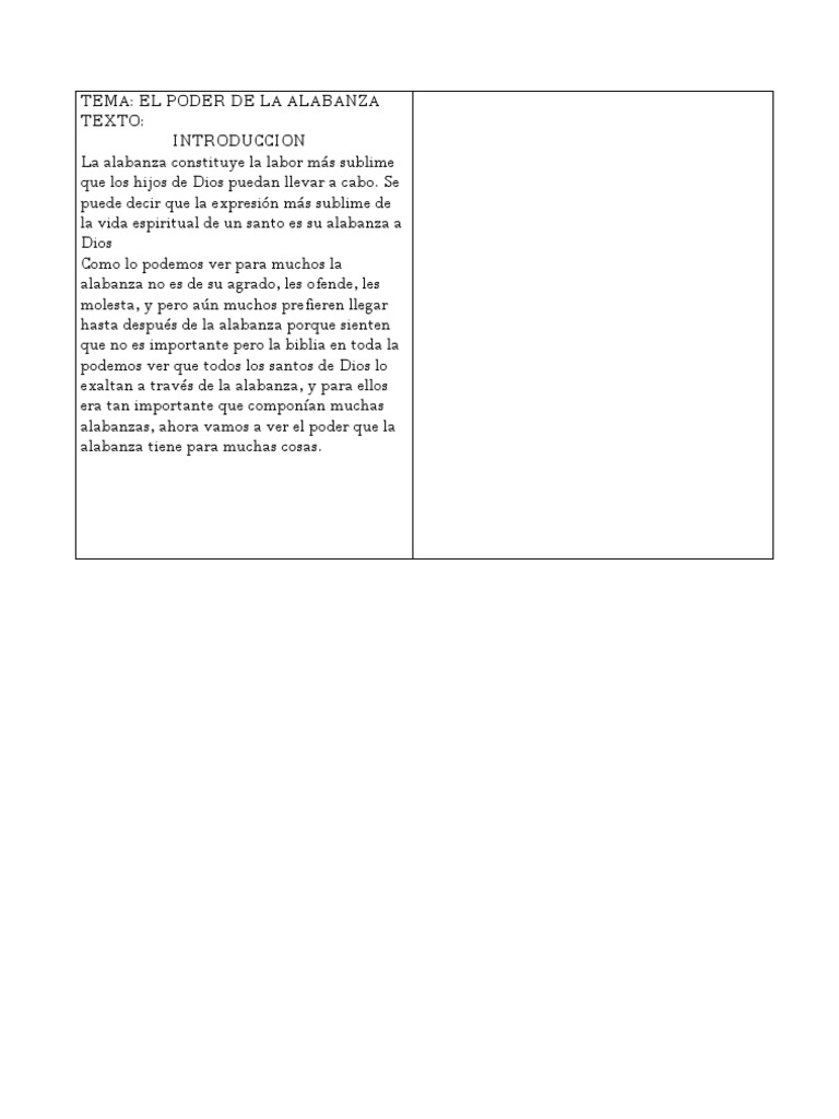 El Poder de La Alabanza | PDF