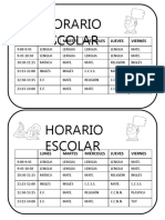 Horario de Clase