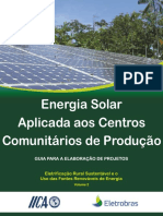 Energia Solar Aplicada Aos Centros Comunitários de Produção