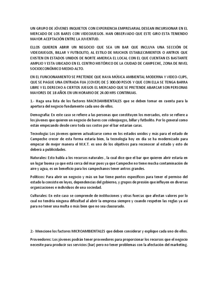 Merca Macro y Microambiente | PDF | Campeche | Videojuegos