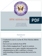 ST Peter Marian Athletics Survey