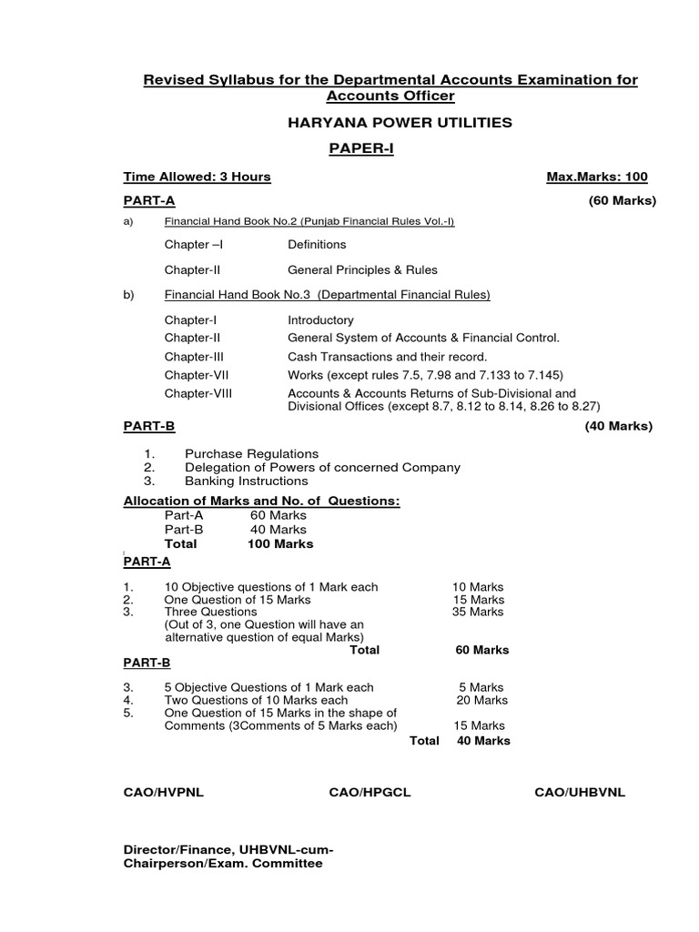 Exam Syllabus For DAE Exam PDF Board Of Directors Expense
