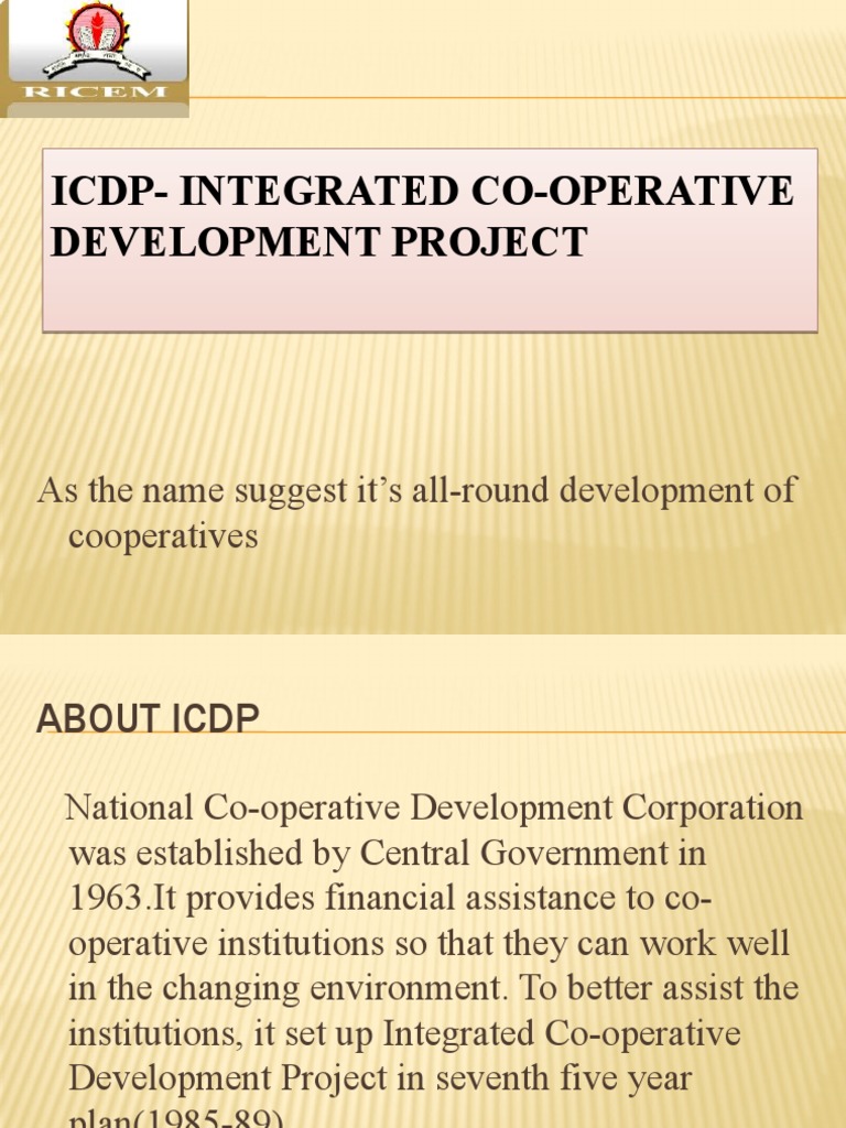 Integrated Cooperative Development Project | PDF | Cooperative | Banks