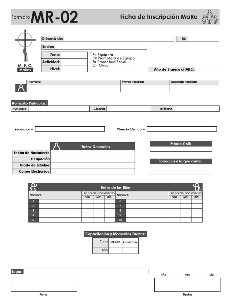 Ficha de Inscripción MFC 2023 | PDF