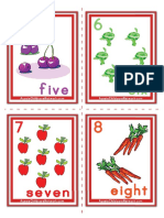 Flash Cards Numbers 5 to 8