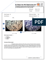 5.laporan Resmi Praktikum Petrografi Acara 5a