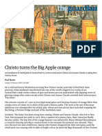 Christo Turns The Big Apple Orange - World News - The Guardian