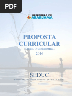 Proposta Curricular Do Ensino Fundamental - 2016 - Prefeitura de Araruama 