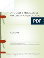 Enfoques y Modelos de Analisis en Arqueologia