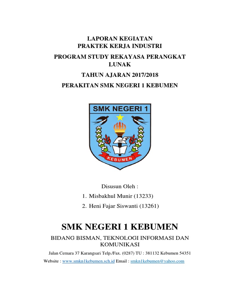 Contoh Laporan Prakerin Rpl Di Kecamatan