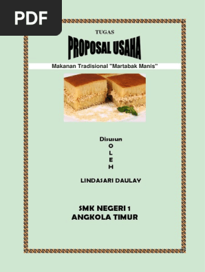 Proposal Usaha Makanan Tradisional Martabak Manis
