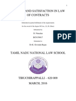 Accord and Satisfaction in Law of Contracts: D. Nimalan BC0150017