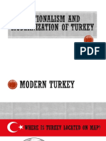 Nationalism and Modernization of Turkey