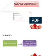 Uji Fitokimia Ekstrak Metanol Kulit Batang Tumbuhan