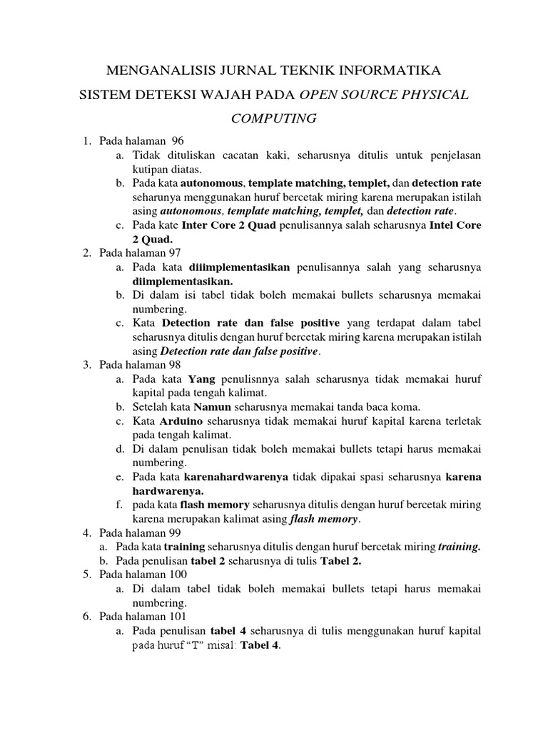 Menganalisis Jurnal Teknik Informatika | PDF
