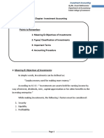 Investment Accounting Notes