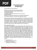 Teks Ucapan Majlis Restu Ilmu
