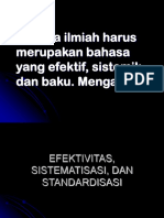 Efektivitas Dan Sistematisasi Bahasa