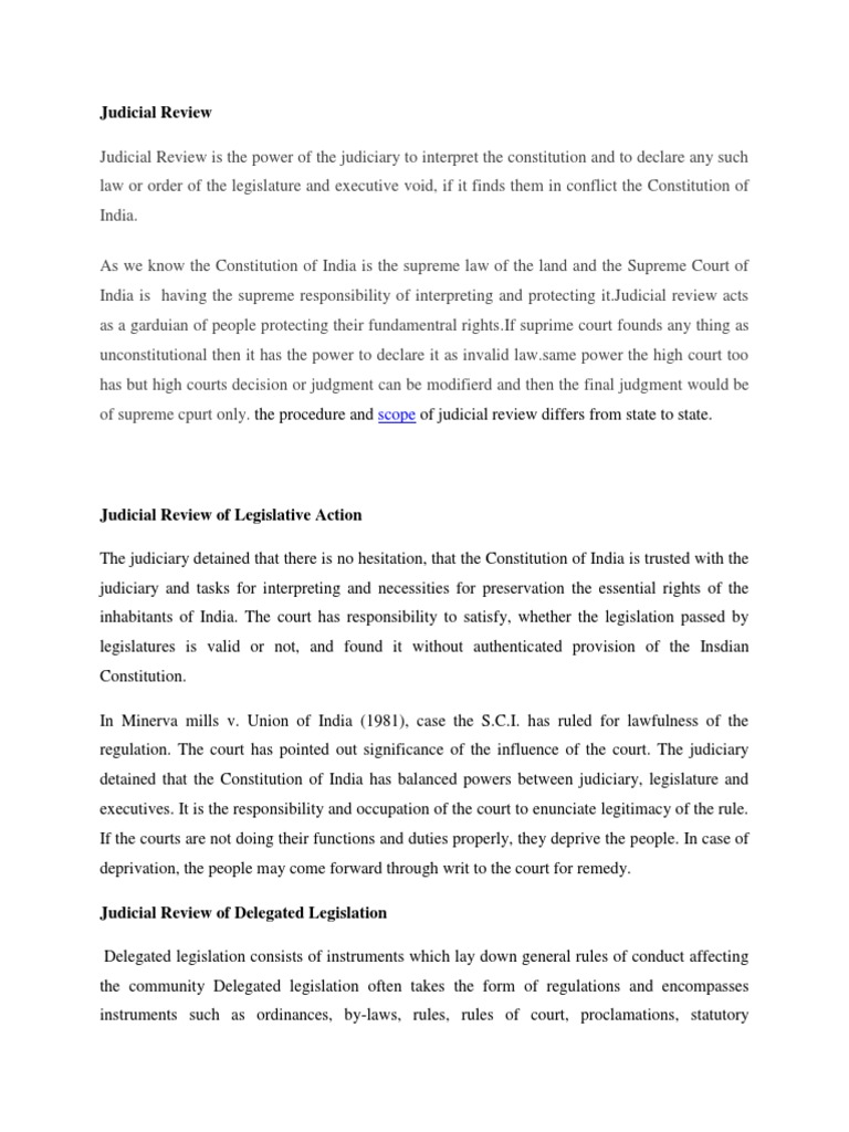 Judicial Review PDF Judicial Review Judiciaries